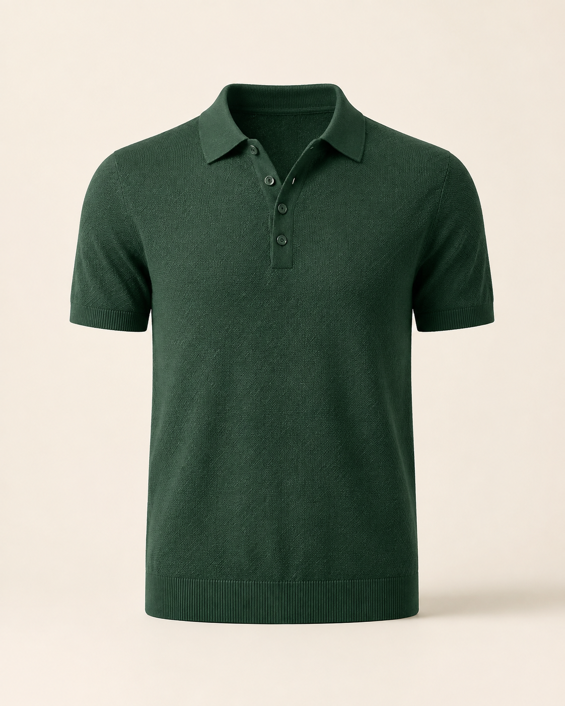 Forest Knit Polo — front view