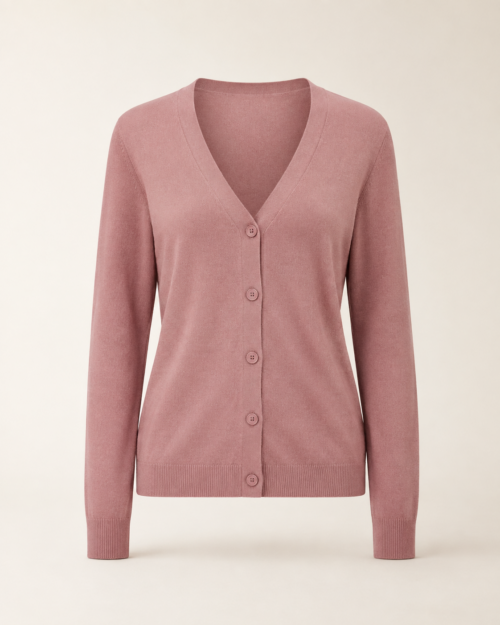 Rose Knit Cardigan — front view